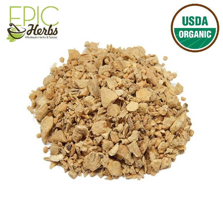 Ginger Root Cut & Sifted, Certified Organic - 1 lb