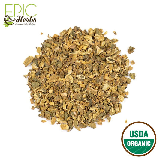 Rhubarb Root Cut & Sifted (Turkey), Certified Organic - 1 lb