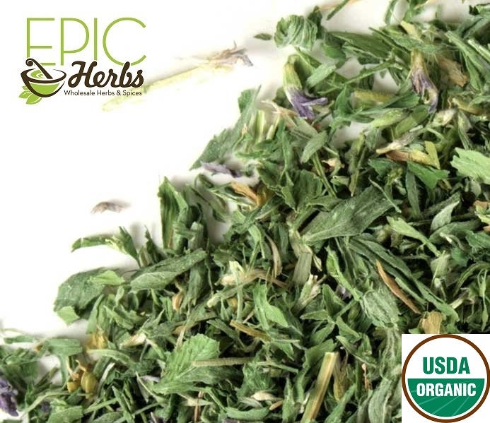 Alfalfa Leaf Cut & Sifted, Certified Organic - 1 lb