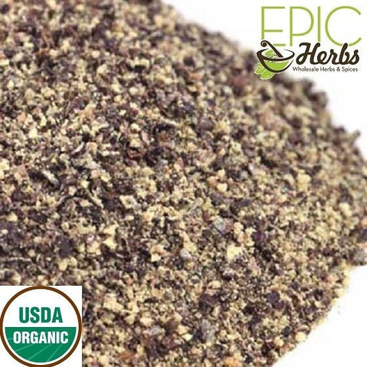 Pepper Black Medium Grind, Certified Organic - 1 lb