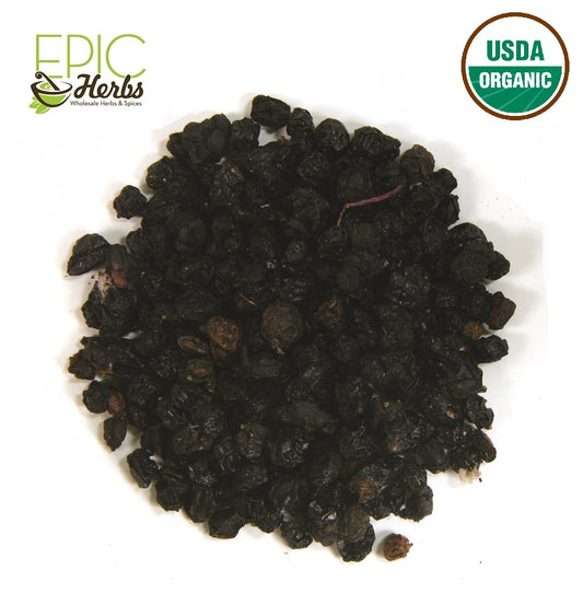 Elderberries Whole, Certified Organic - 1 lb