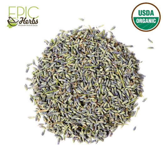Lavender Flowers Whole, Certified Organic - 1 lb